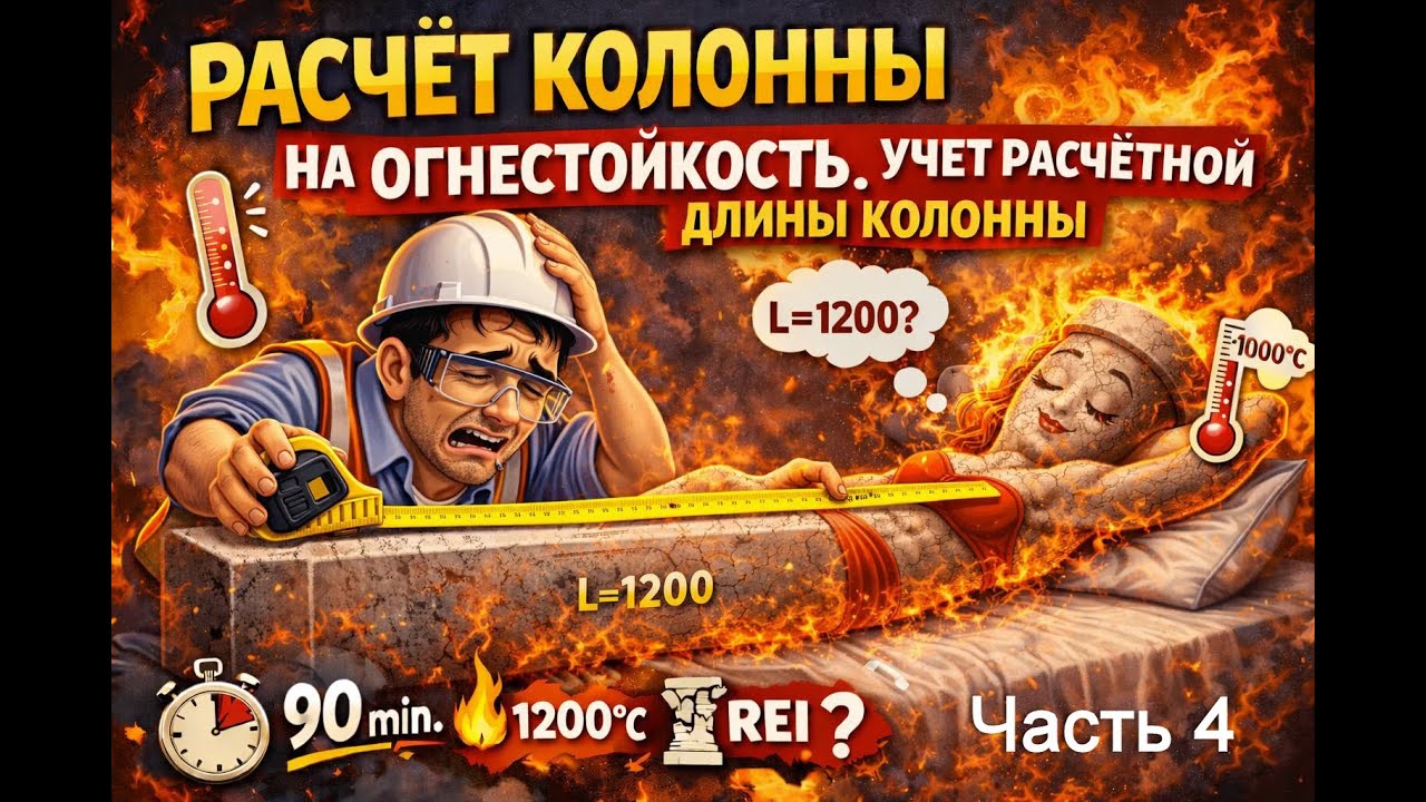 Расчет железобетонной колонны на огнестойкость 1.4