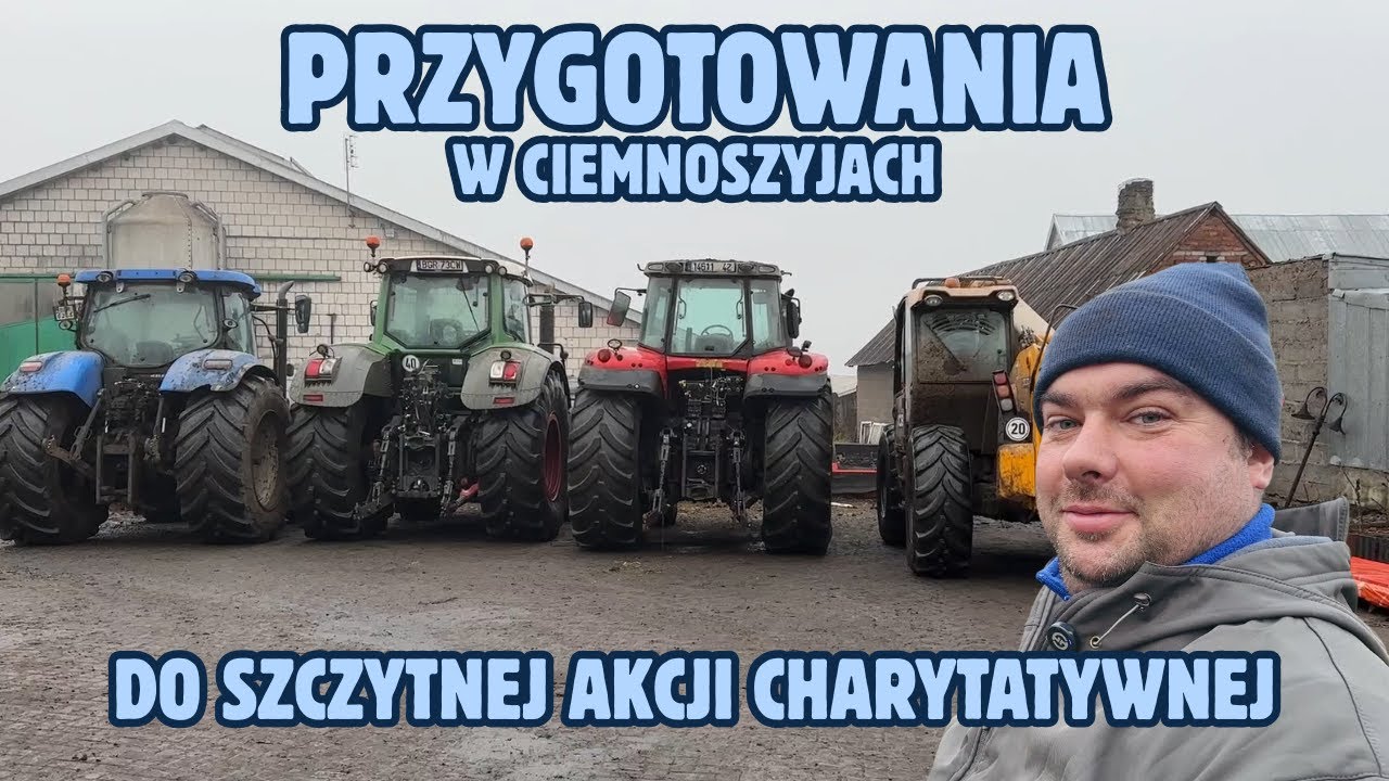 Przygotowania do zawodów charytatywnych w przeciąganiu liny Który traktor wybiorę Rolnicy z Podlasia