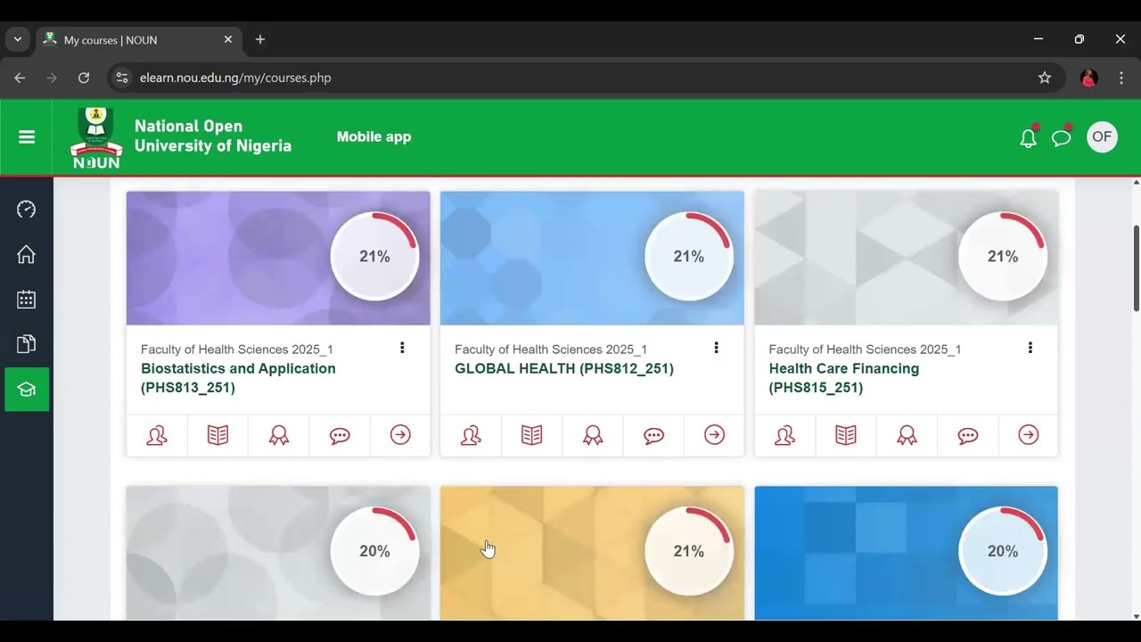 How to Access the Facilitation Course Recordings on the NOUN E-learning Portal for Nat Open Univ