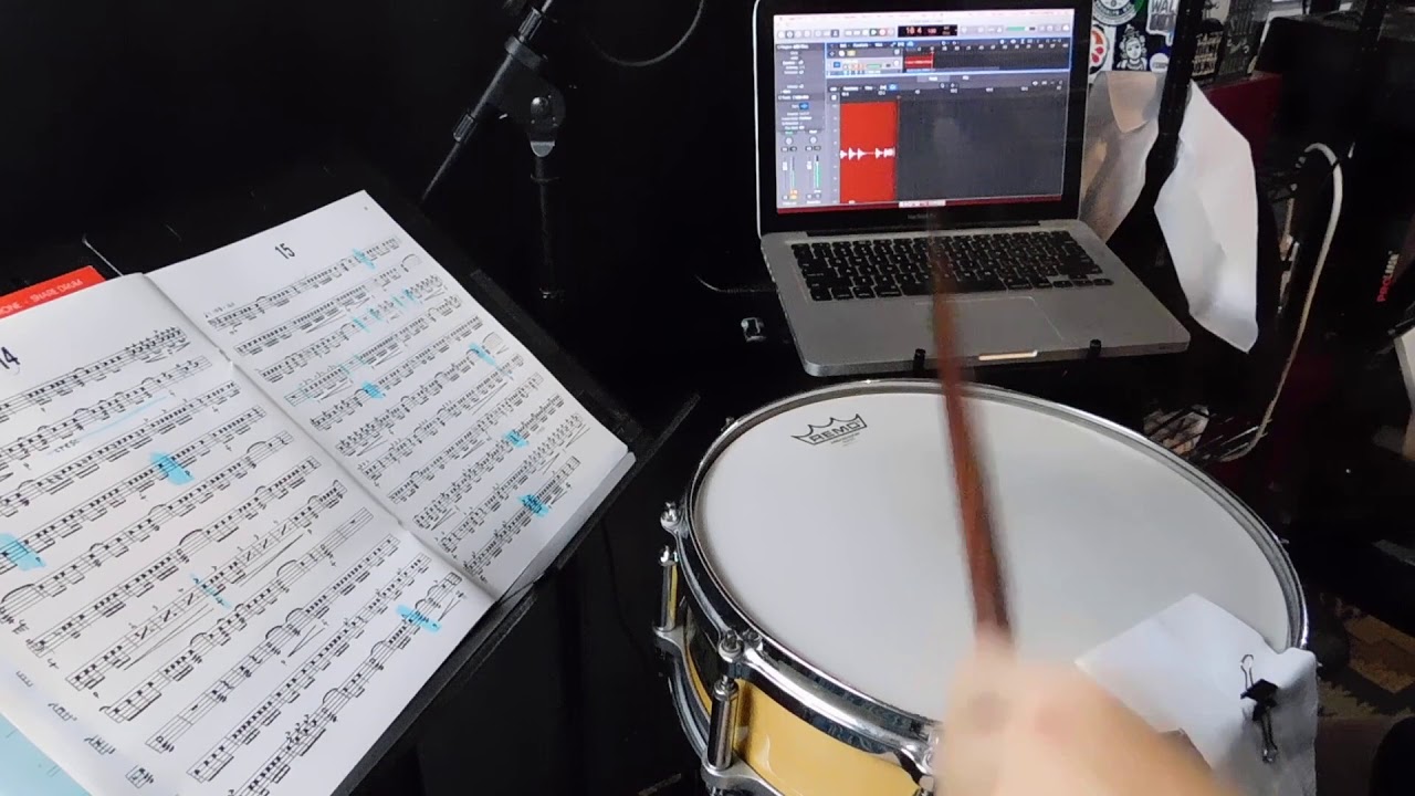 Mitchell Peters Intermediate Snare Drum Studies Etude 15 120bpm
