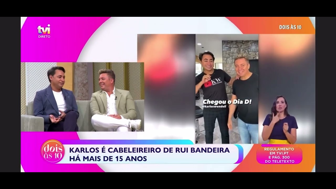 Karlos Wendell no programa dois às 10 da TVI