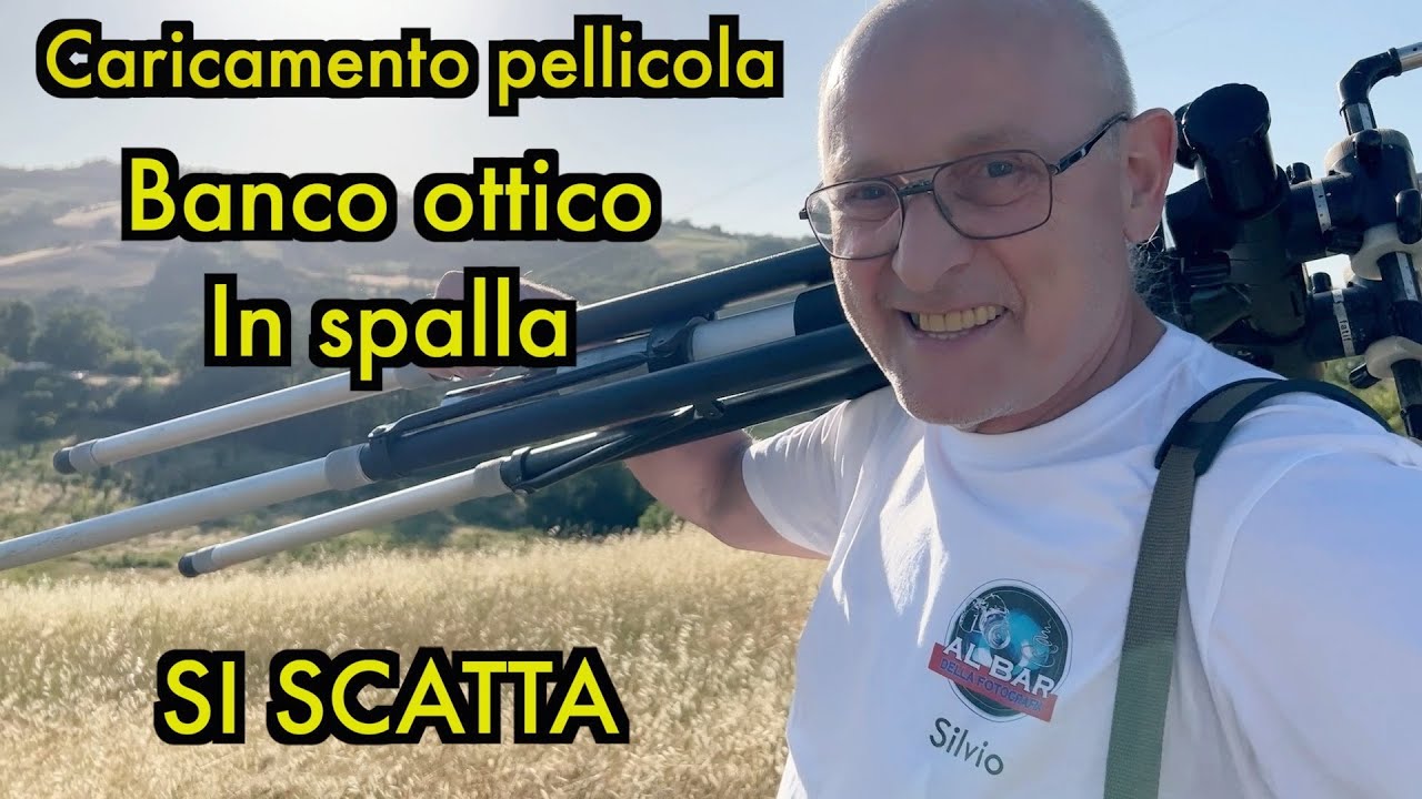 Carichiamo chassis e scattiamo col banco ottico