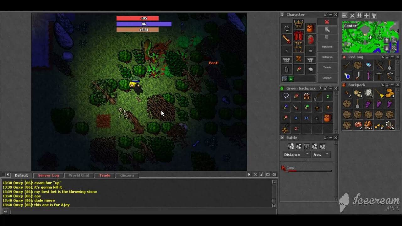 Ironcore - Stuck Imp - Old Tibia