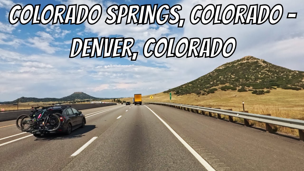 Colorado Springs, Colorado to Denver, Colorado! Drive with me on a Colorado highway!