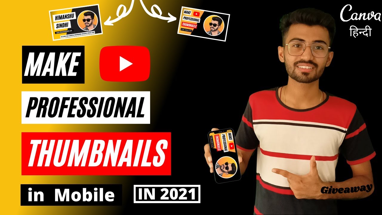 How to Make Thumbnails for YouTube Videos on Mobile 2021🔥 Mobile Se YouTube Thumbnail Kaise Banaye
