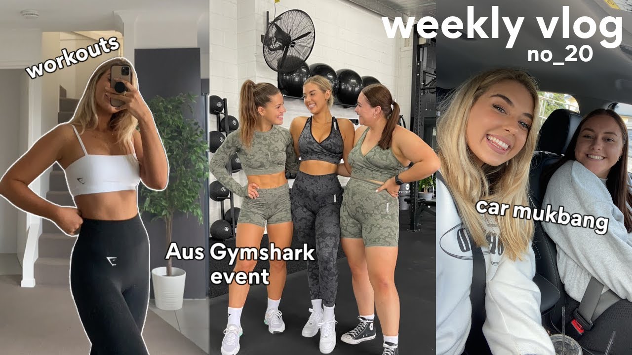 [WEEKLY VLOG] Aus Gymshark Event, Car Mukbang & Workouts!