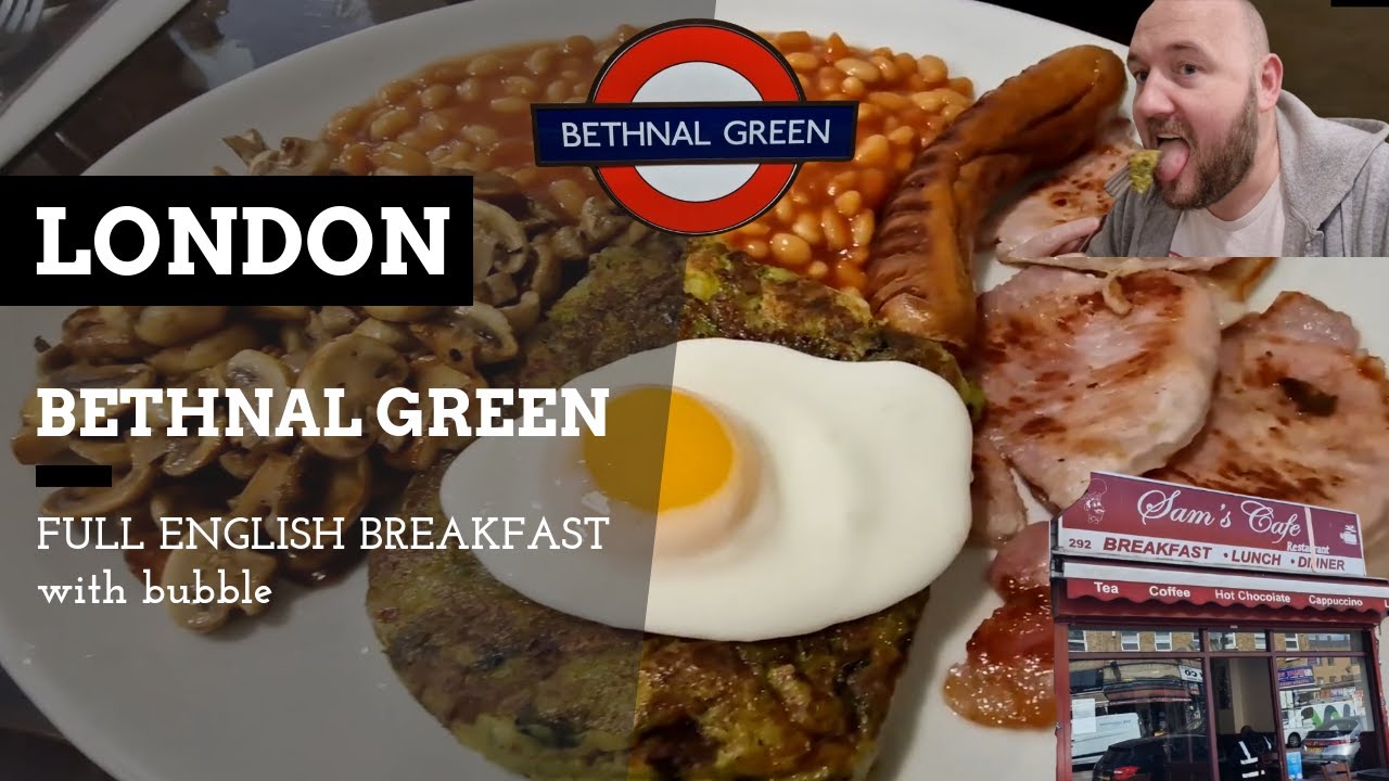 Sams Cafe Bethnal Green | Full English Breakfast | Top 10 in London according to @DarrenJohn  !!!