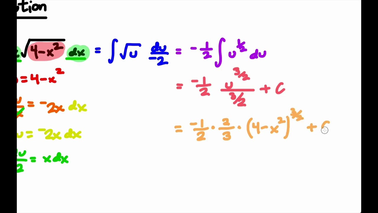 MTH132 - 8.1 Integration by Substitution