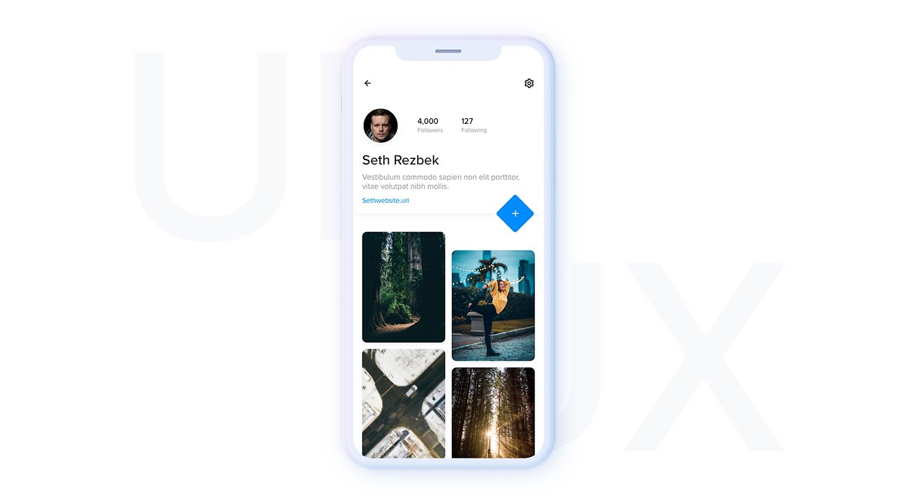 Profile App Design with Adobe XD - UI/UX Design Tutorial