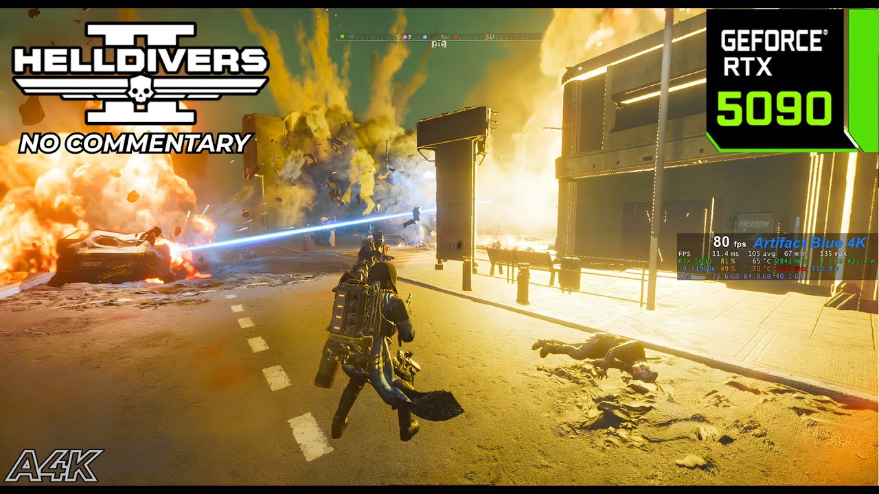 HELLDIVERS 2: Illuminate Full Mission @ Valmox | RTX 5090 4K 60fps Max Settings