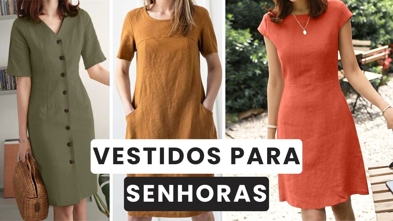 VESTIDOS PARA MULHERES COM MAIS DE 40, 50, 60, 70 ANOS - Tend&ecirc;ncias de Moda 2025