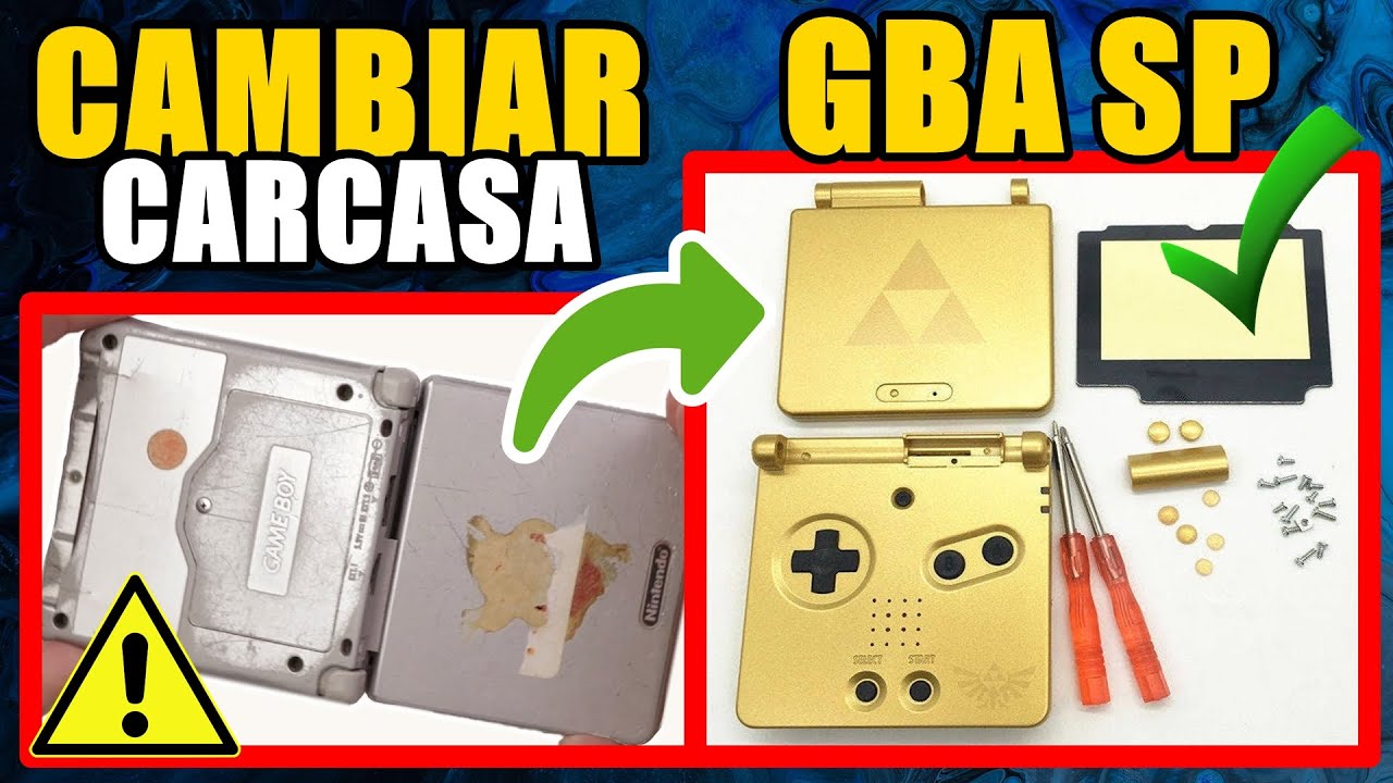 Tutoriales - Como Cambiar la Carcasa de un GBA SP y Como Sacar las Bisagras