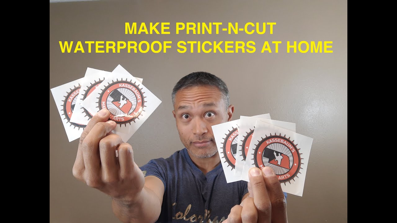 How To Print and Cut with Silhouette Cameo | Make Full Color Waterproof Stickers at Home