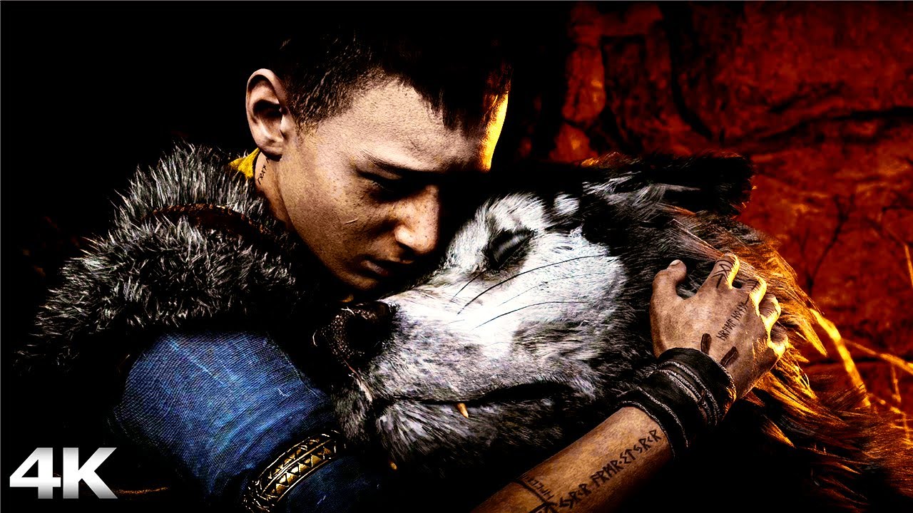 The Story Of Fenrir And How Atreus Brought Him Back To Life - God Of War Ragnarok 4K UHD