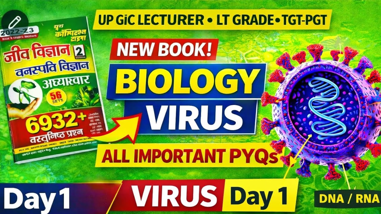 Virus Most Important PYQs 🔥 | GIC Biology 2026 | Day 1 | Prep With Clarity