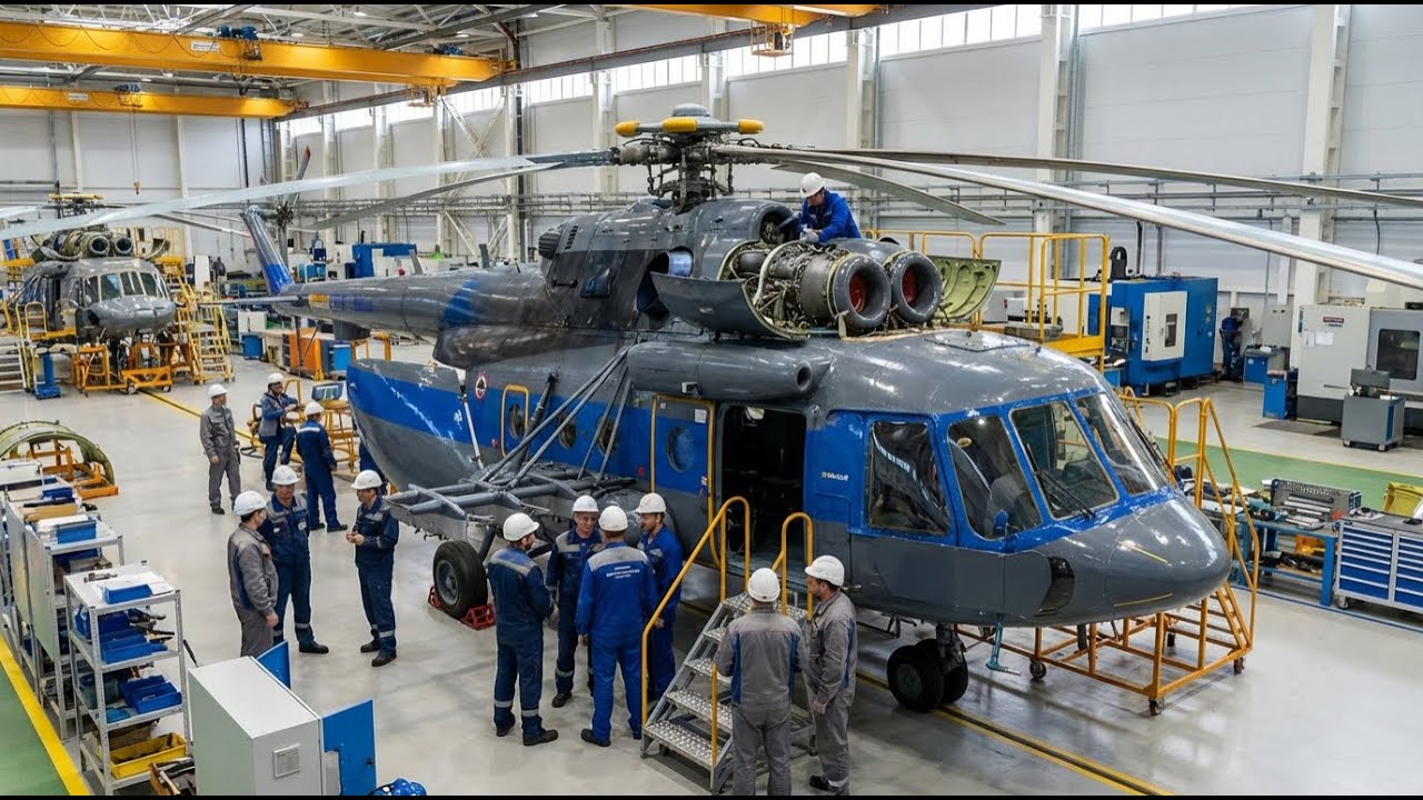 Inside the Mi-17 Factory: Integrating VK-2500 Engines for Hot-and-High Performance