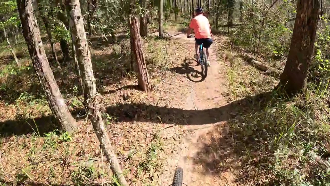 80 Dr Ruth entirely, Start fr Pine Tree Bottom 28Feb25 Ocala Mountain Biking Florida Slower beginner