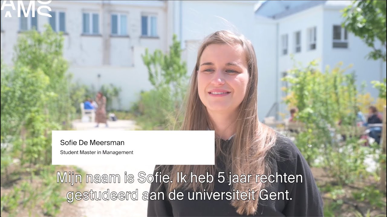 Studente Master in Management Sofie vertelt over haar jaar bij AMS