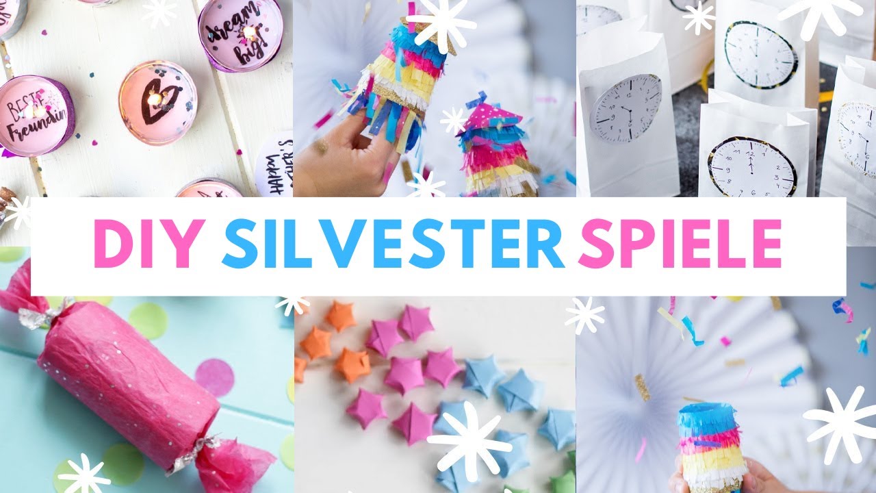 Kreative DIY Silvester Spiele und Zeitvertreib für Klein und Groß