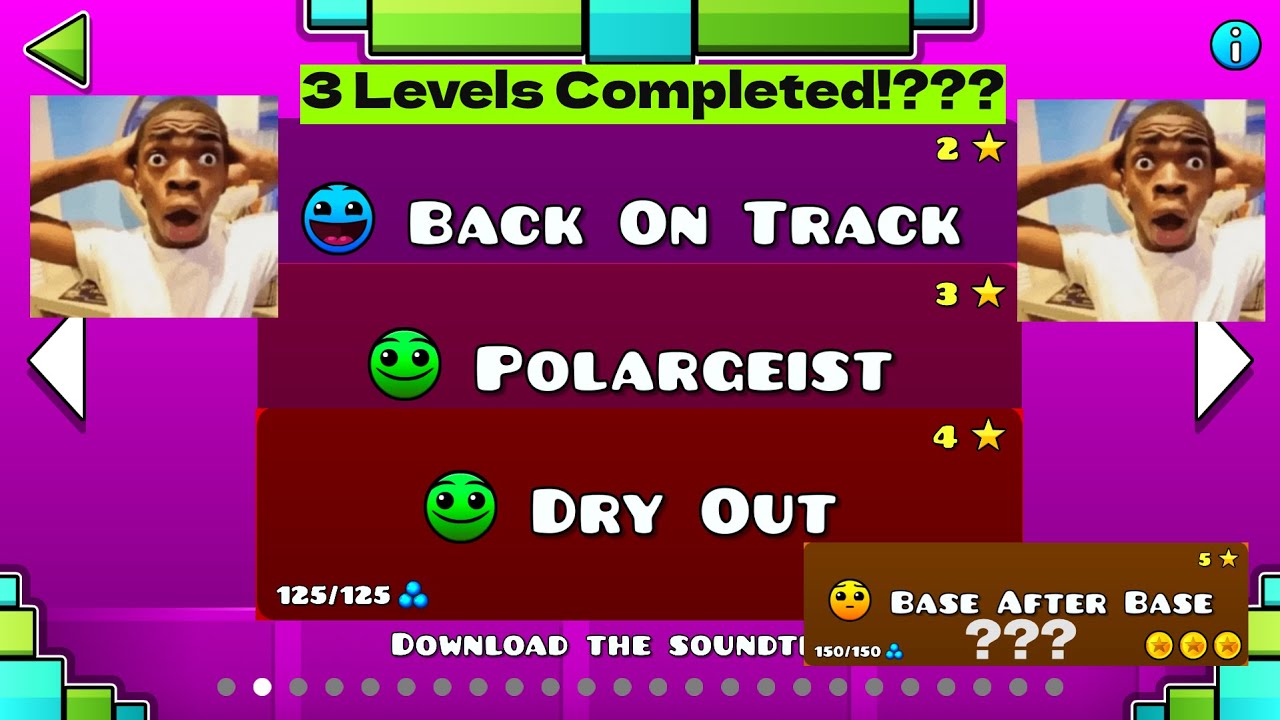 Beating More Geometry Dash Levels Practice Mode
