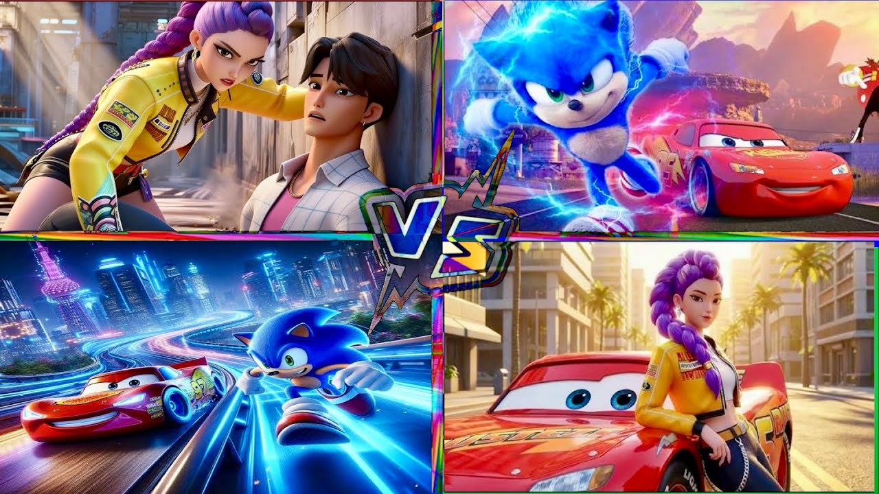🔥 SONIC vs CARS in Tiles Hop! EPIC SPEED BATTLE! ⚡🏎️
