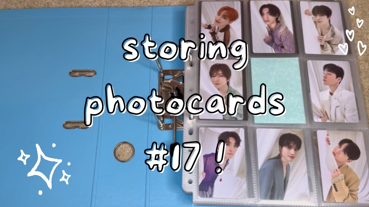 catching up + working on atz ot8 ⟡ storing photocards #17 (feat. xikers, ateez, shinee + more !)