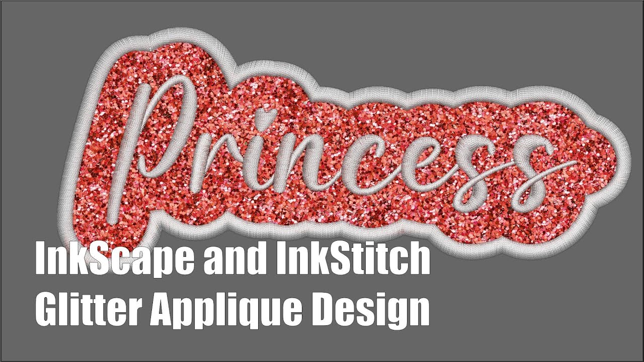 InkScape and InkStitch - Creating the Glitter Applique