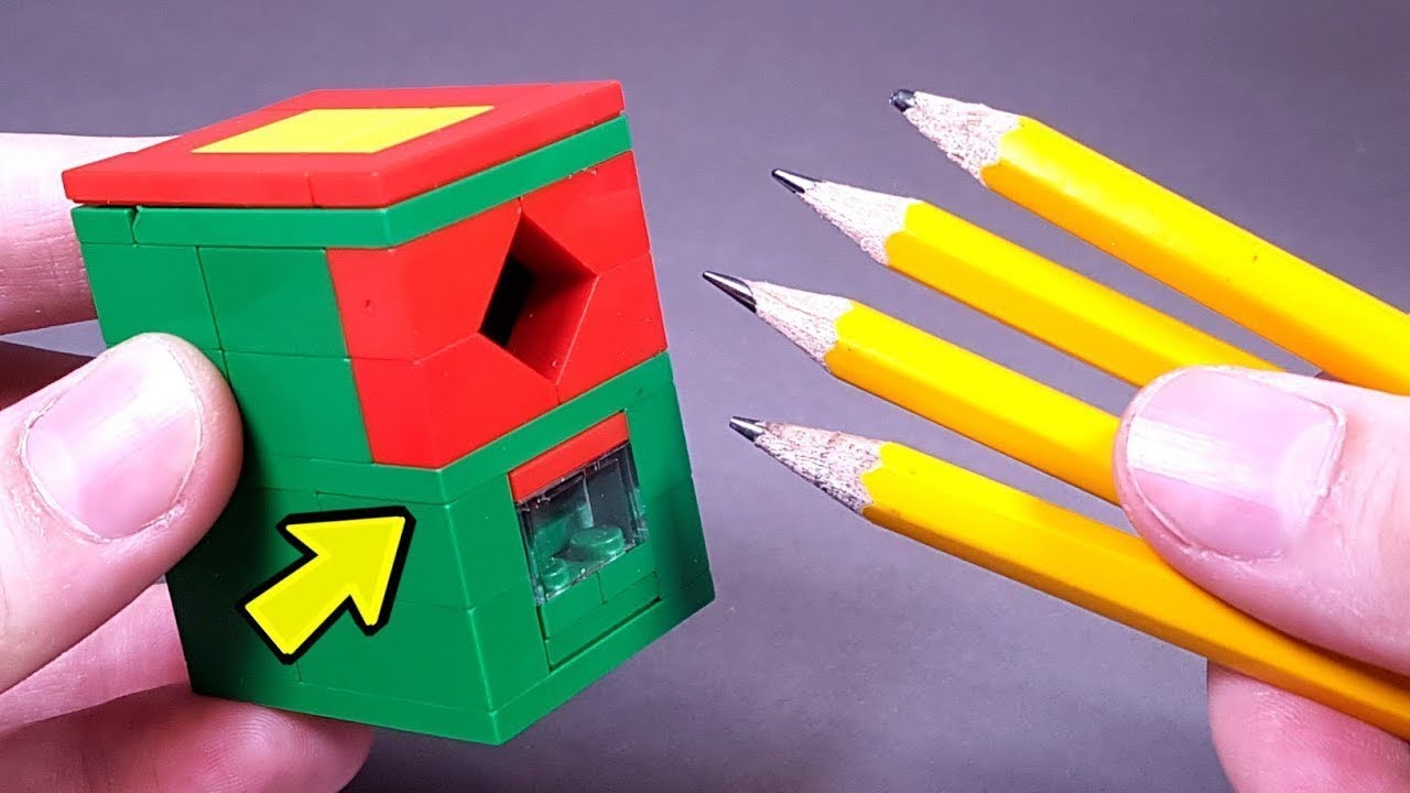 HOW TO MAKE LEGO PENCIL SHARPNER?