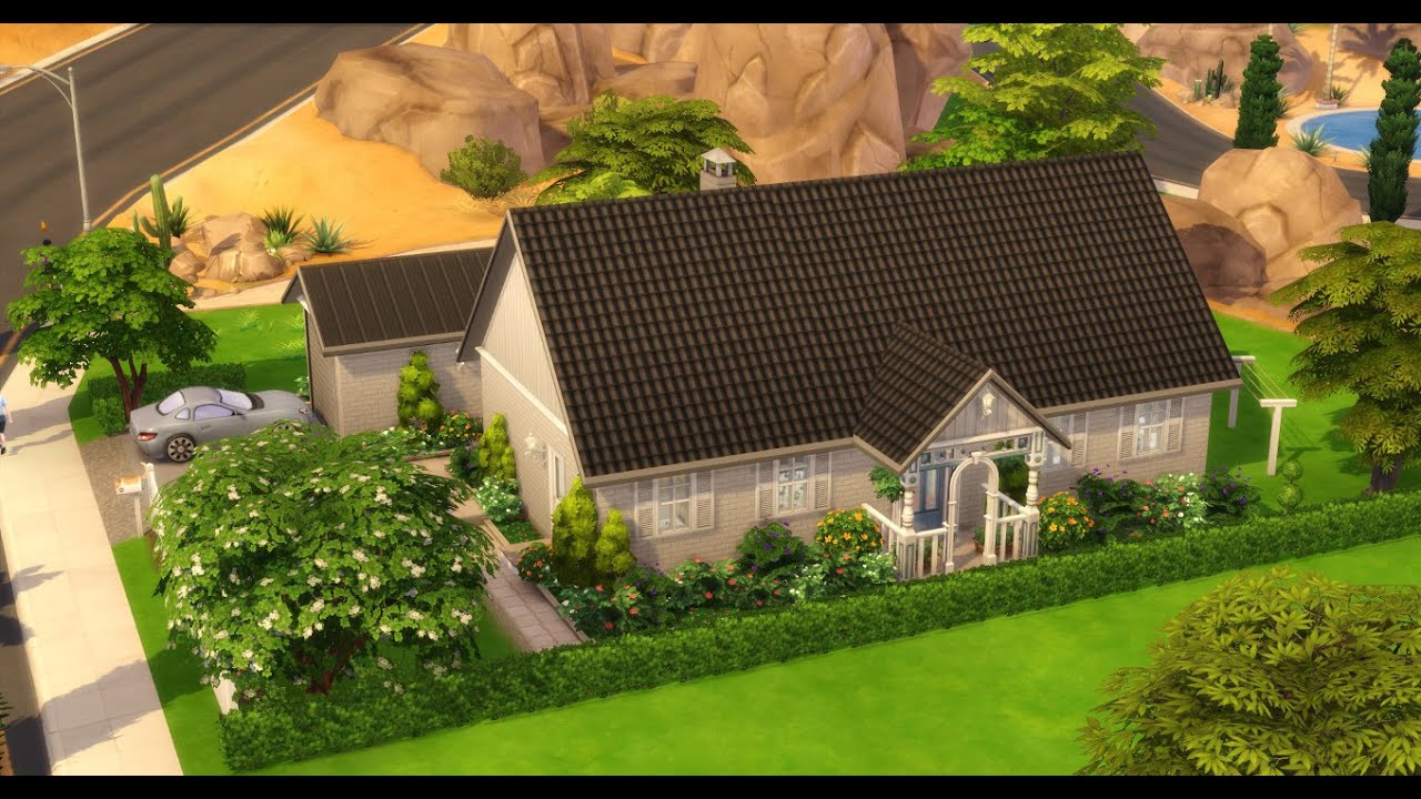 Pensionärernas svenska enplanshus! - The Sims 4 speed build på svenska