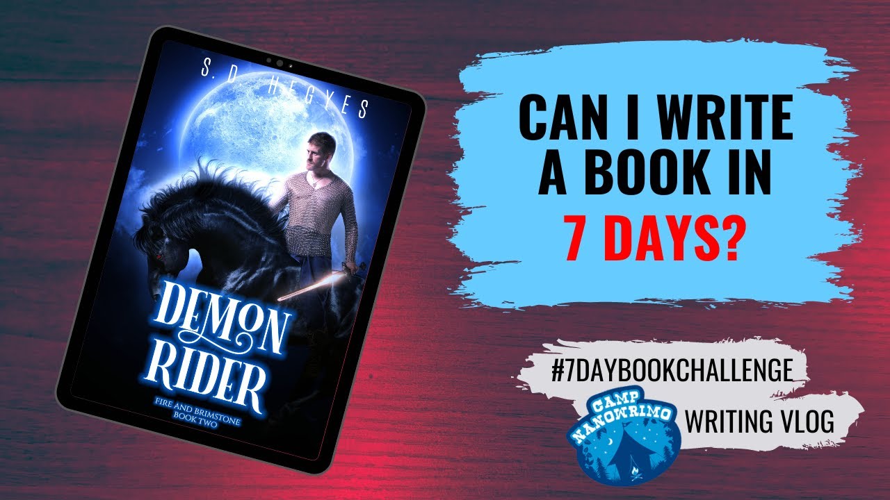 Can I Write a Book in 7 Days? | #7DayBookChallenge Writing Vlog