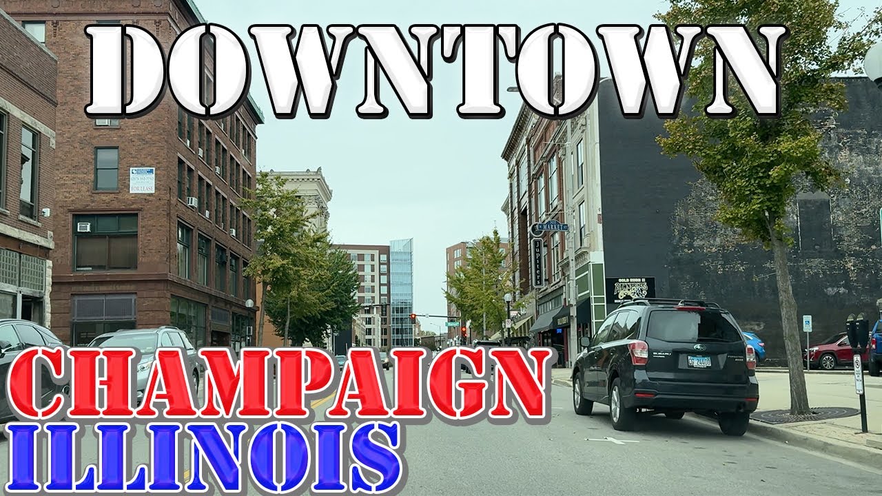 Champaign - Illinois - 4K Downtown Drive