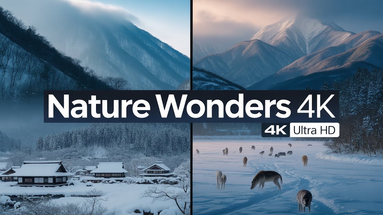Nature Wonders 4K | Winter, Wildlife & Landscapes