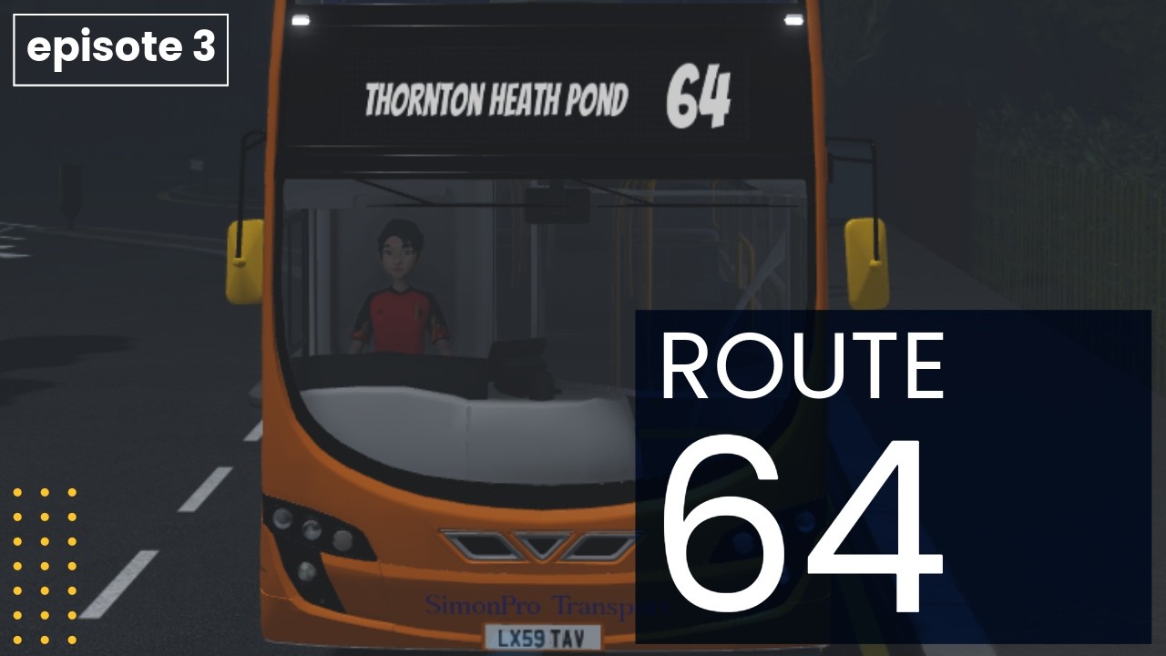 Route 64 in Croydon: London bus simulator. PART 3