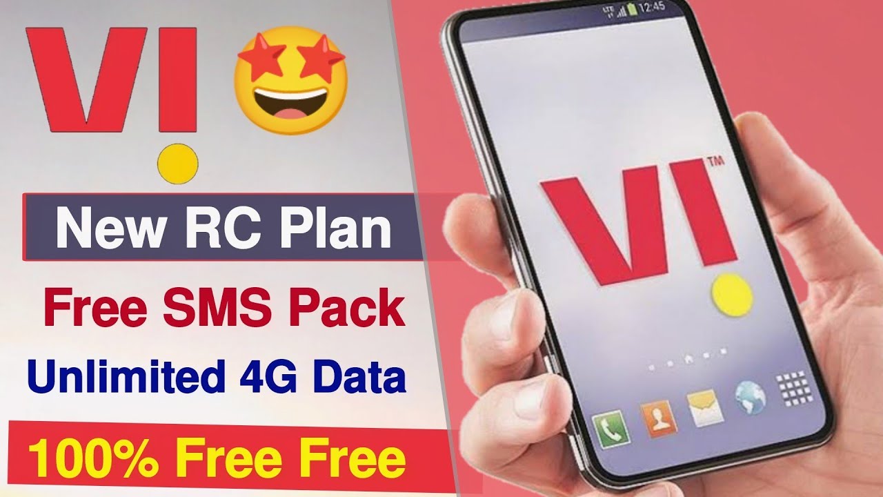 Vi New Recharge Plan Free SMS + Unlimited 4G High Speed Data 😍