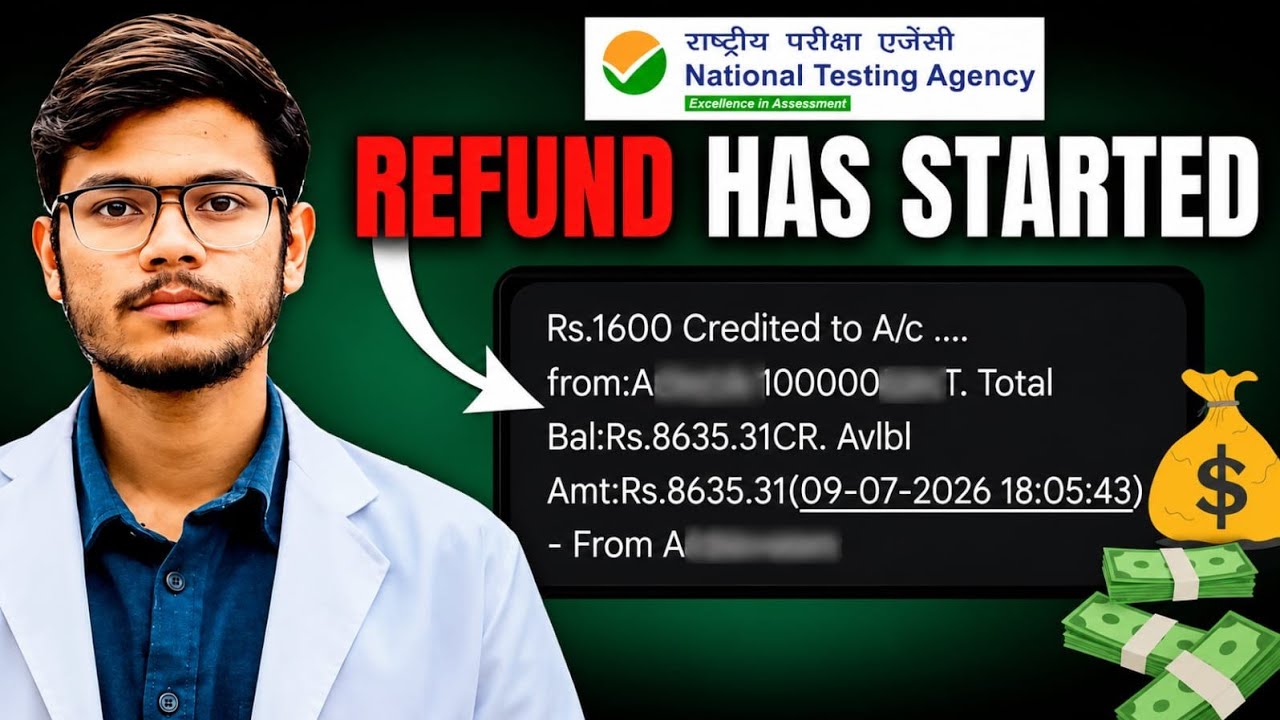 NEET 2026 Fee Refund Started🥳 | RENEET 2026 ₹1600 Credited to Account 🥳🔥