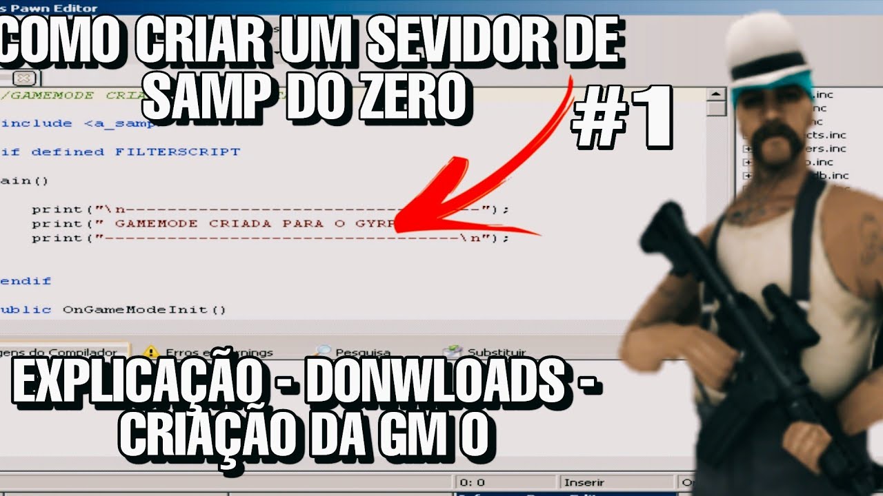 COMO CRIAR UM SERVIDOR DE SAMP PELO CELULAR #1 - EXPLICANDO - DOWNLOADS - CRIAÇÃO DA GM DO 0 (AULÃO)