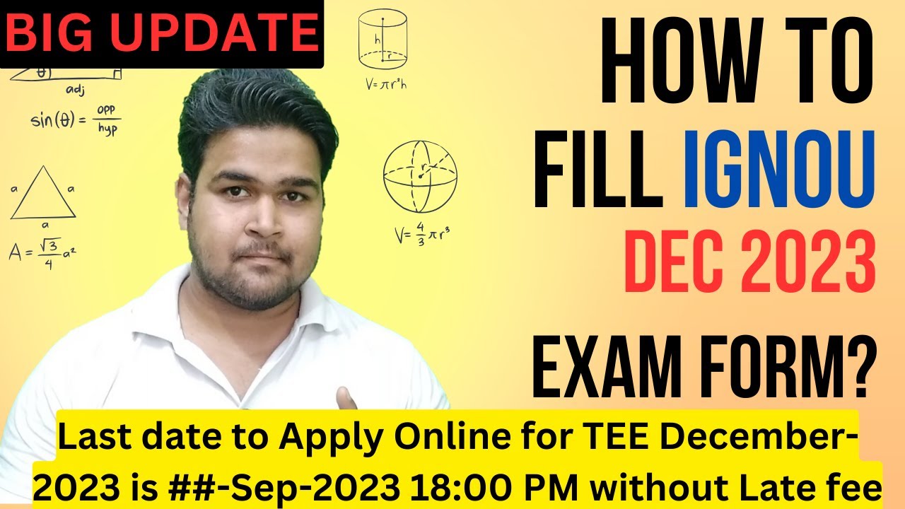IGNOU December 2023 Exam Form | How To Fill IGNOU Exam Form 2023? | I Study Height | KS Tomar |