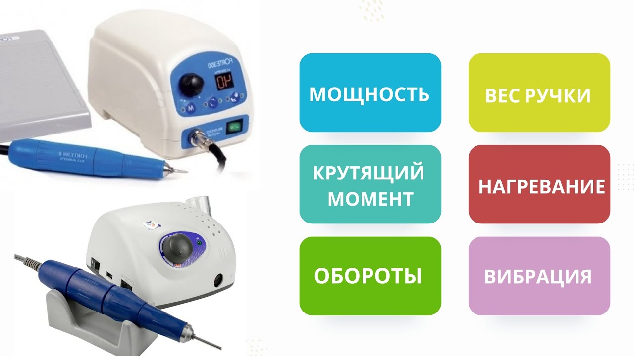 Как выбрать ФРЕЗЕР для ногтей 🔹 Выбираем МОЩНУЮ машинку