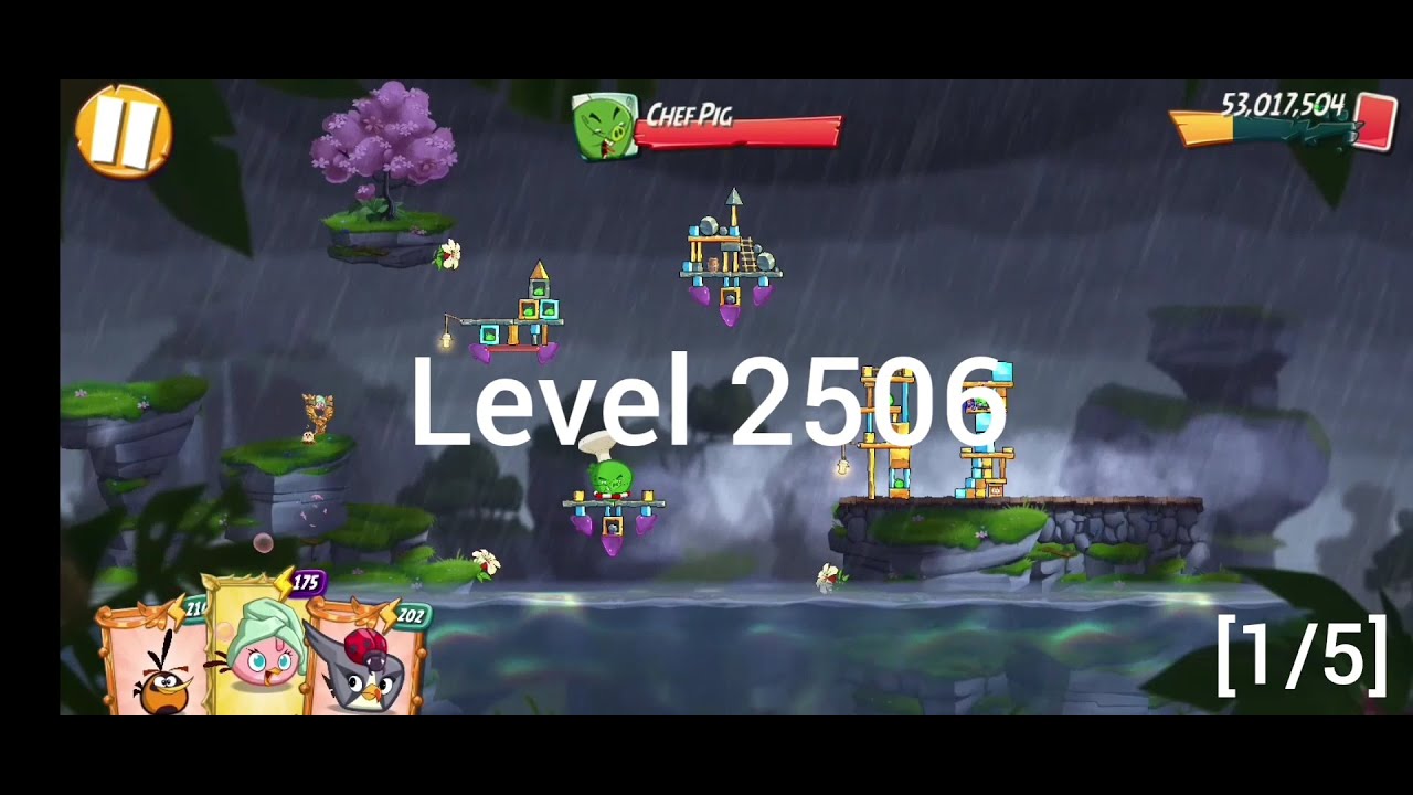 Angry Birds 2 level 2506 [Alternative solutions]