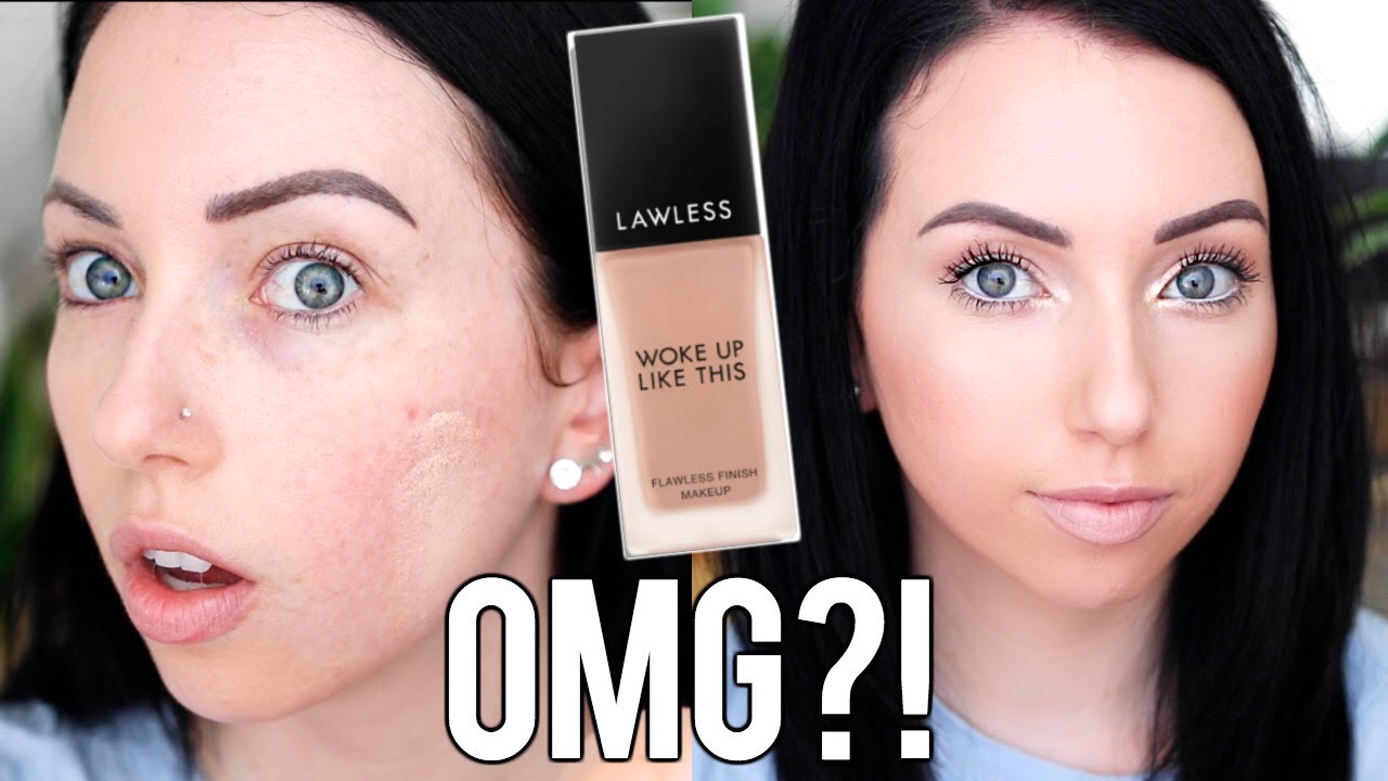 Flawless?! LAWLESS WOKE UP LIKE THIS FLAWLESS Foundation {First Impression Review & Demo!} Dry Skin