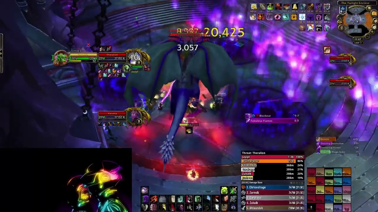 #1 DPS Rogue Maloriak/Theralion and Valiona/Ascendant Council (25 Heroic) | Cataclysm Classic