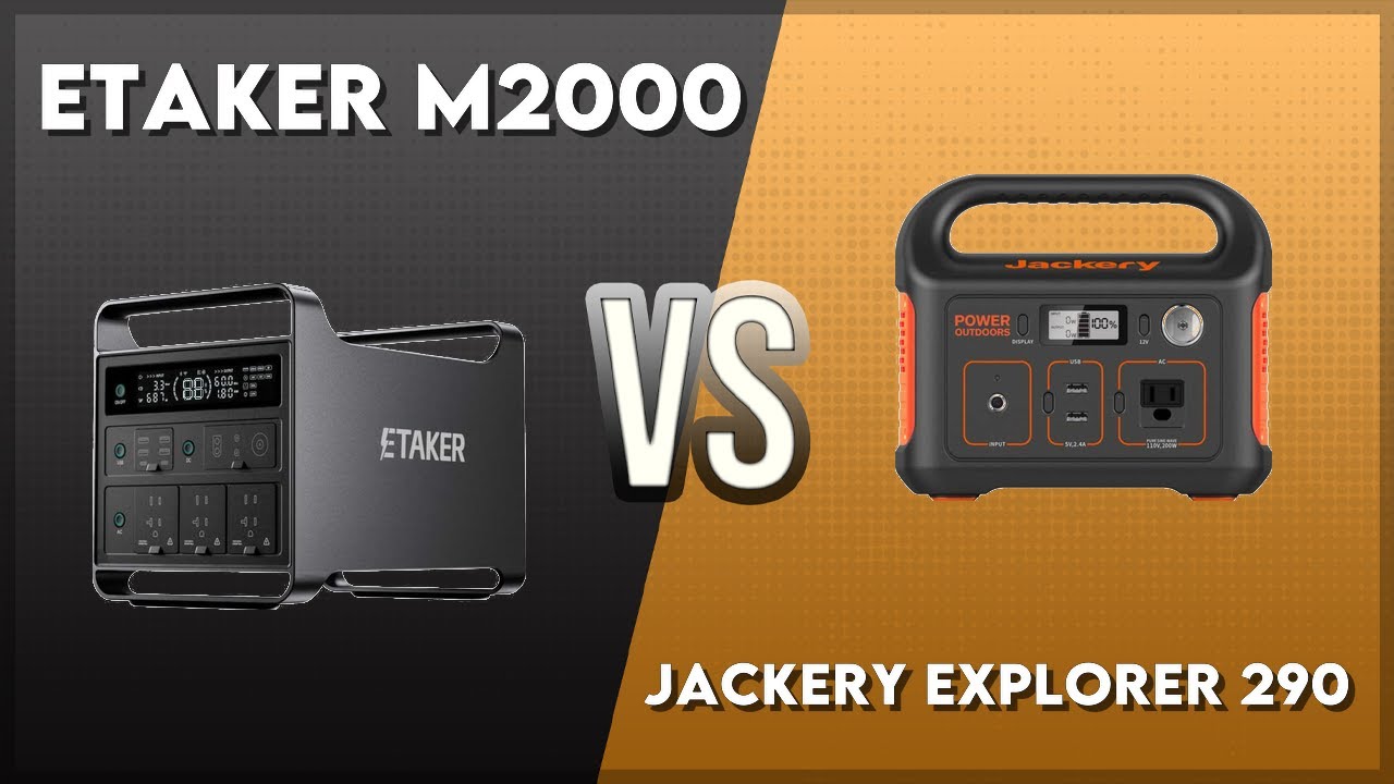 ETaker M2000 vs Jackery Explorer 290 Technical Comparison