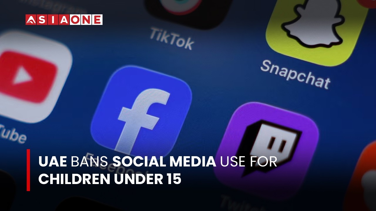 UAE Bans Social Media Use For Children Under 15 | Asia One News