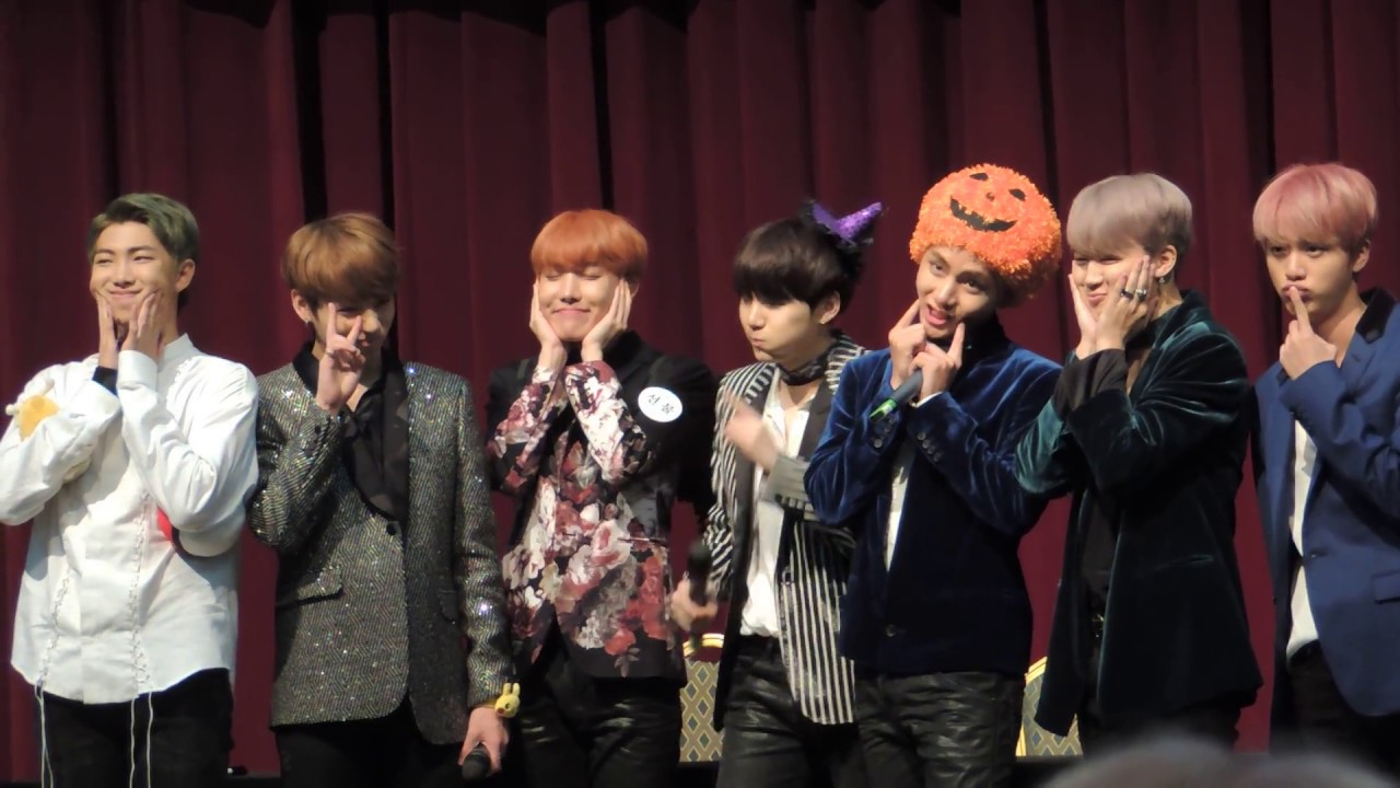 161014 방탄소년단 신나라 팬싸 엔딩