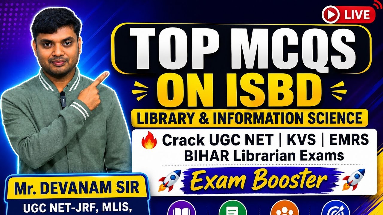 🎯Top ISBD PYQs | 🔥Crack UGC NET | KVS | EMRS | Bihar Librarian Exams #ugc_net #kvs_librarian