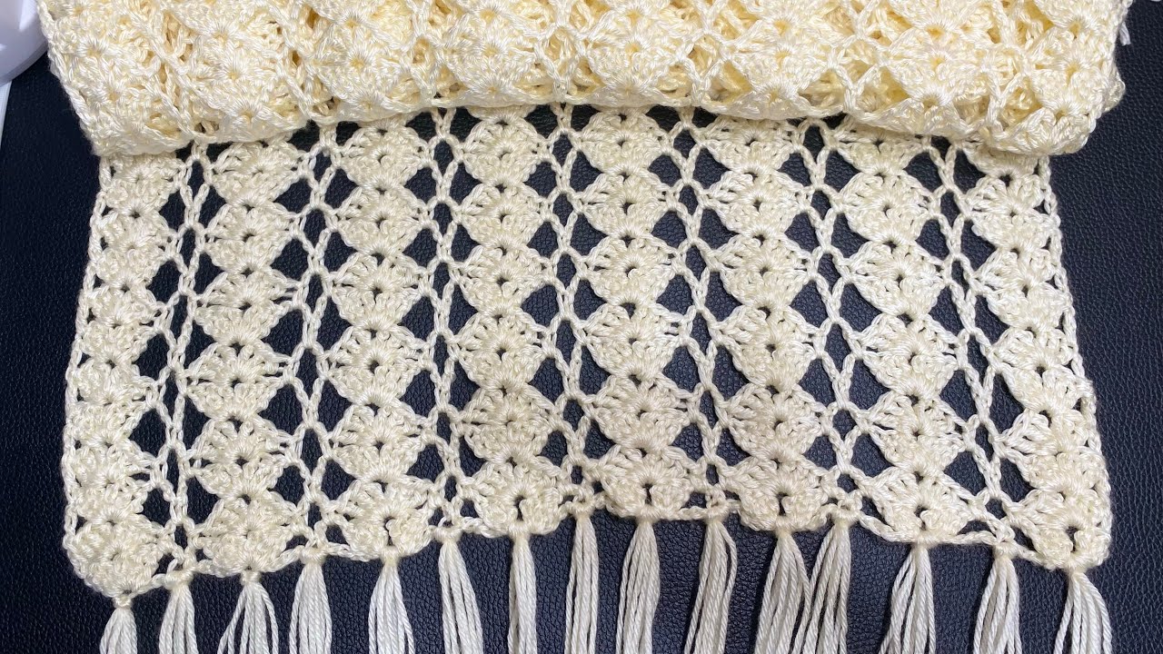 Reboso(Chal) a crochet 🧶 paso a paso