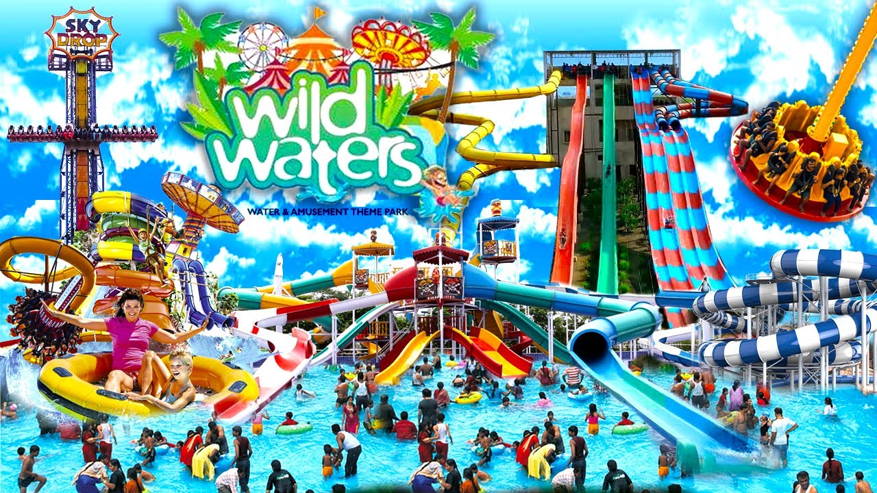 Wild Waters Hyderabad || Amusement Theme Park Hyderabad || Full Tour & THRILL & FUN Rides Wild Water