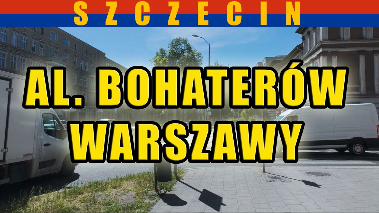 aleja Bohaterów Warszawy - spacer w Szczecinie. Maj 2024.