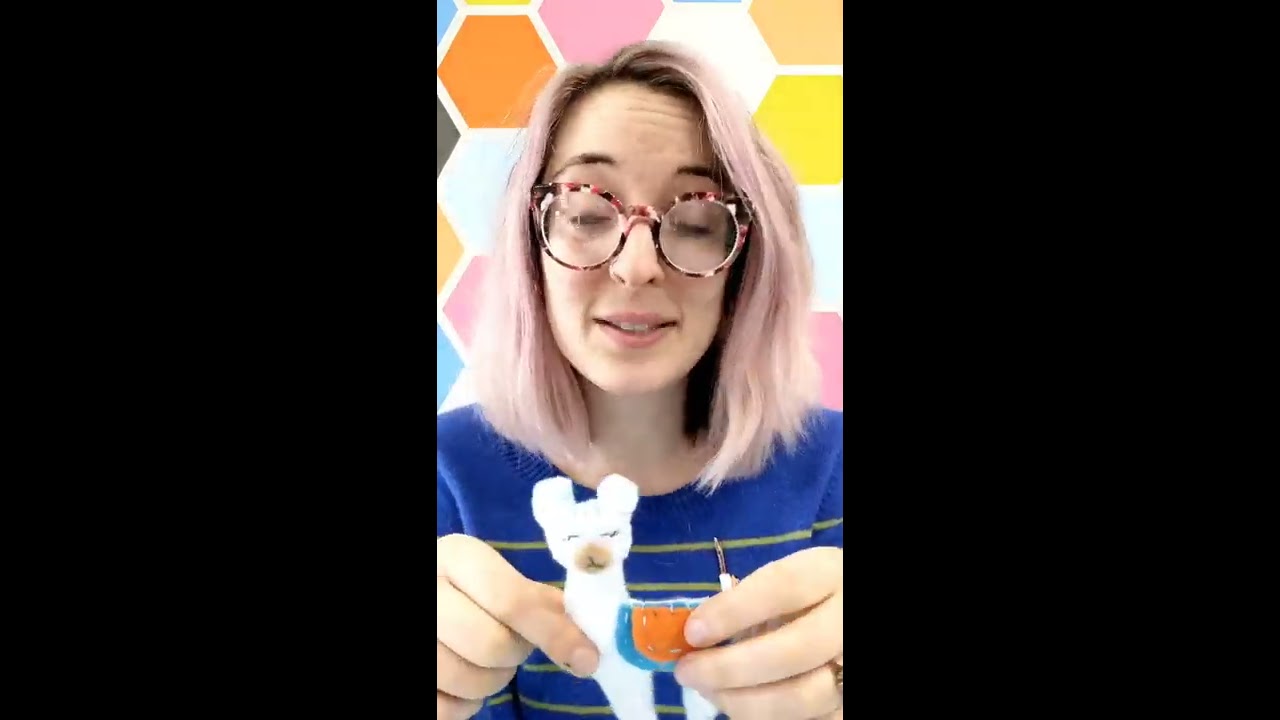 DIY Felt Llama Hand Sewing for Beginners (IG live repost)