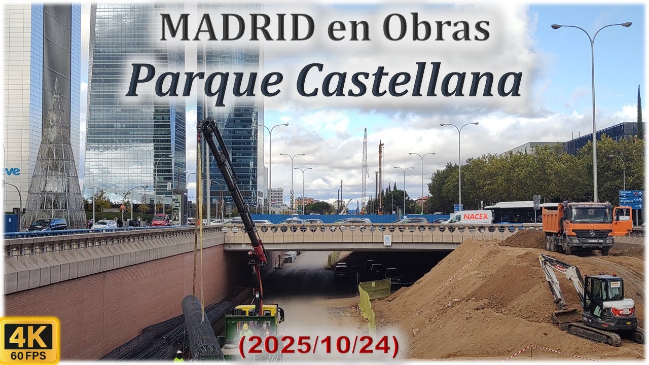 🚧 Madrid en Obras 🚧 Parque Castellana (2025/10/24)